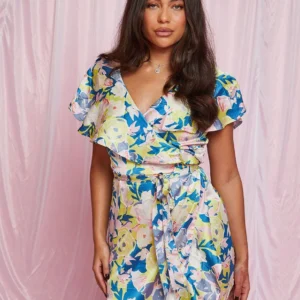 Women's Floral Wrap Dress