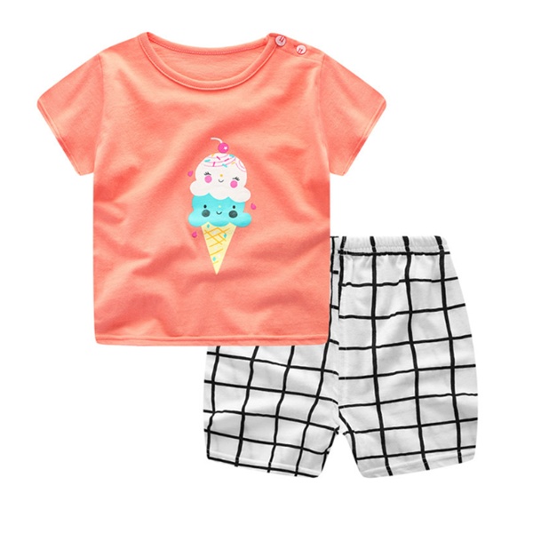Cartoon Clothing Baby Boy Summer Clothes T-shirt Baby Girl Casual Clothing Sets - Image 8