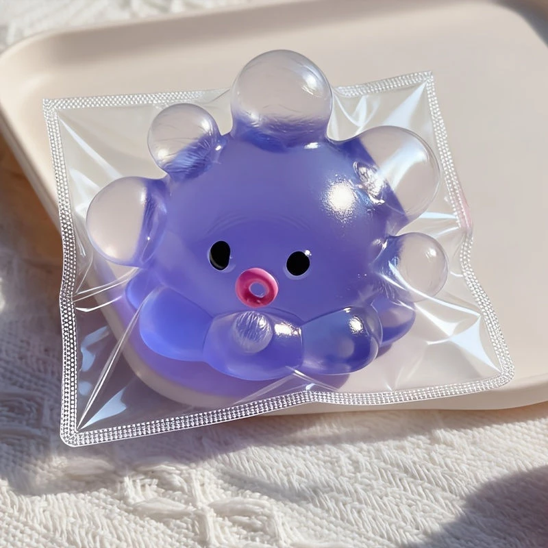 Bouncy Fun DIY Bubble Octopus Squishy Toy, Slow-Rising Bubble Squishy with Mud-Like Texture, Excellent Hand Feel, Perfect Gift - Image 4