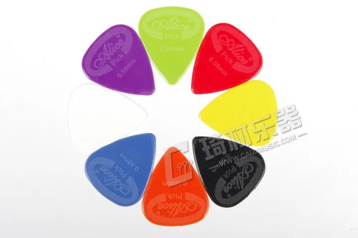 Alice Anti-slip Nylon Guitar Picks Plectrums, Gauge 0.58mm/0.71mm/0.81mm/0.96mm/1.20mm/1.50mm - Image 2