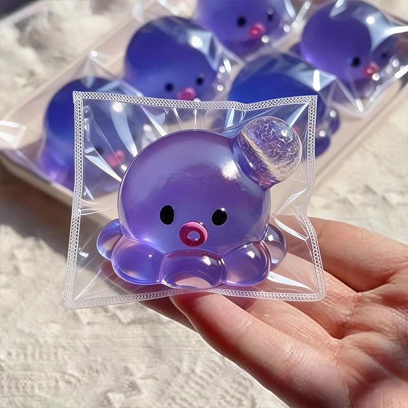 Bouncy Fun DIY Bubble Octopus Squishy Toy, Slow-Rising Bubble Squishy with Mud-Like Texture, Excellent Hand Feel, Perfect Gift - Image 2