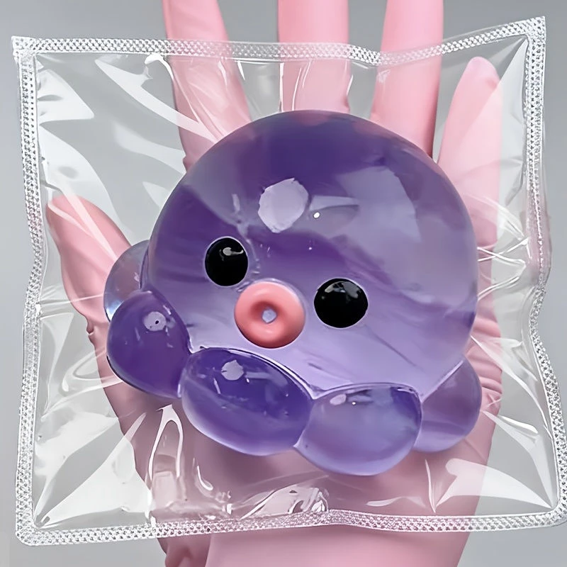 Bouncy Fun DIY Bubble Octopus Squishy Toy, Slow-Rising Bubble Squishy with Mud-Like Texture, Excellent Hand Feel, Perfect Gift - Image 7