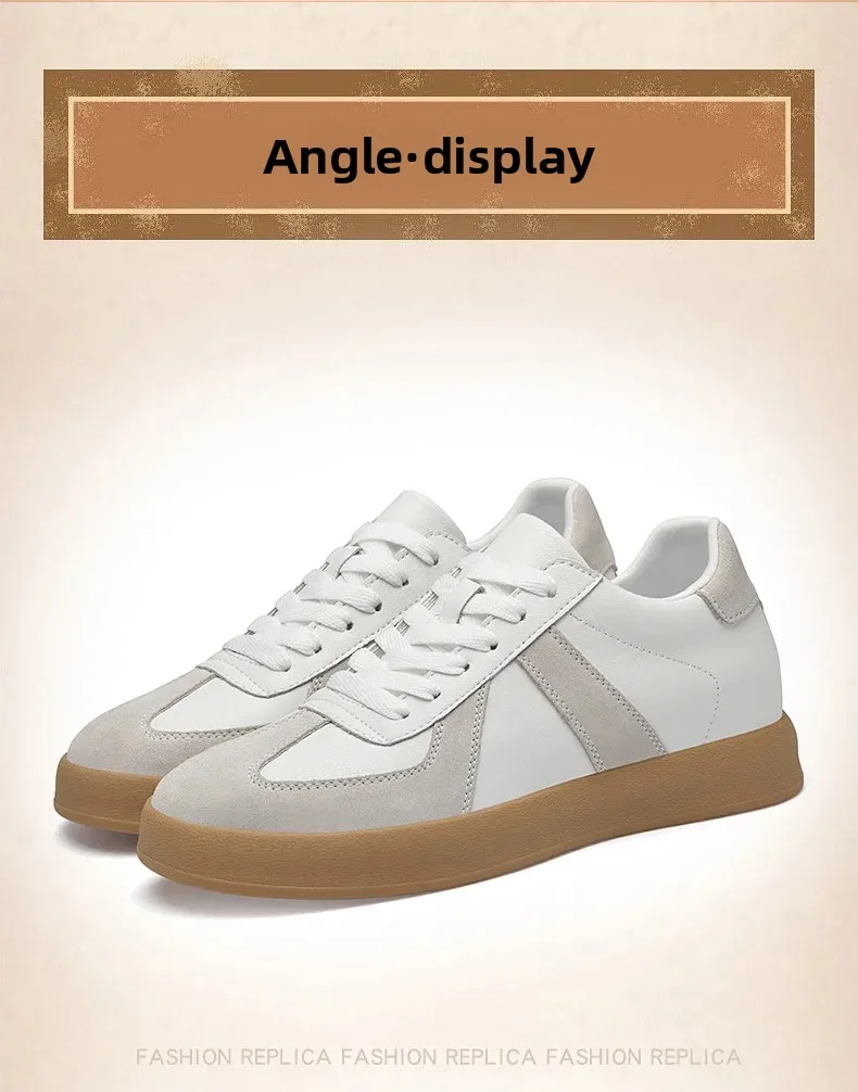 Fall Winter Invisible Heightening Men's Shoes 8cm Leisure Sports Shoes Fashionable Retro Men's Sneakers Breathable Leather - Image 53
