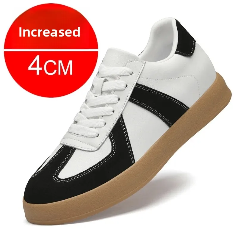 Fall Winter Invisible Heightening Men's Shoes 8cm Leisure Sports Shoes Fashionable Retro Men's Sneakers Breathable Leather - Image 15