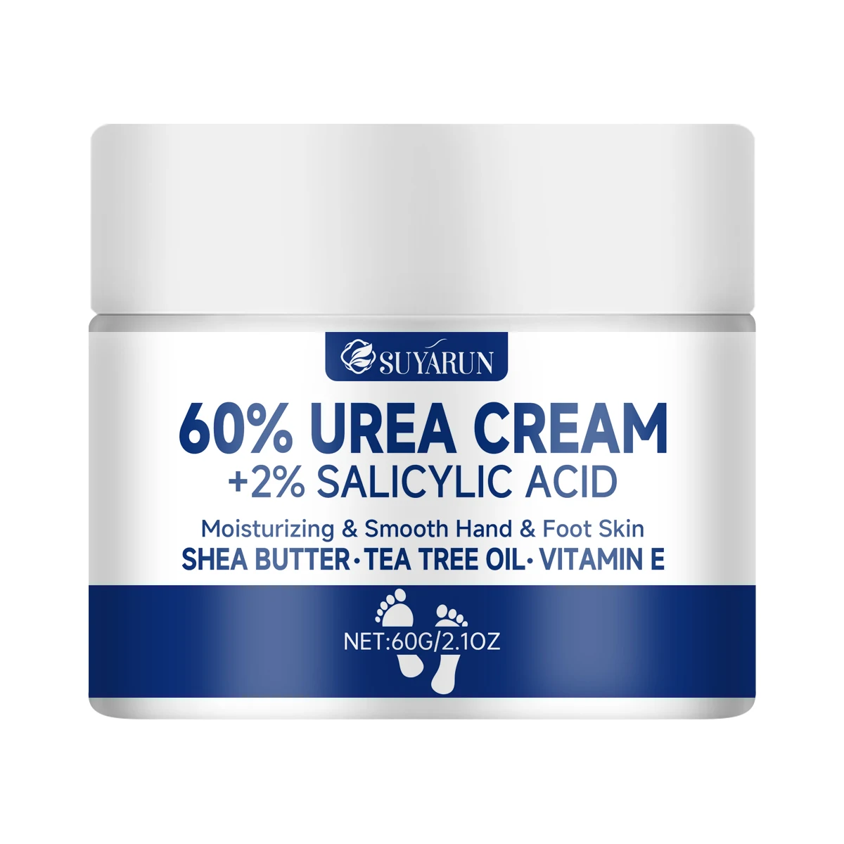 SUYARUN 60% Urea Foot Cream for Cracked Heels & Dry Skin - Intensive Moisturizing Treatment, Callus Remover, Diabetic Foot Care. - Image 8