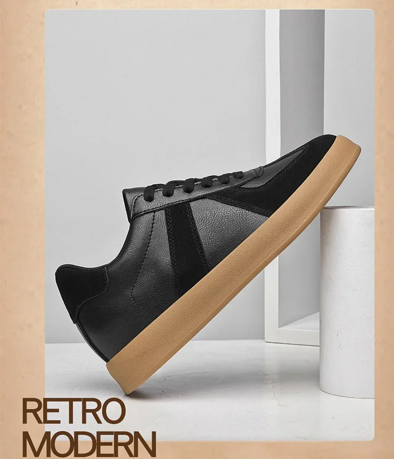 Fall Winter Invisible Heightening Men's Shoes 8cm Leisure Sports Shoes Fashionable Retro Men's Sneakers Breathable Leather - Image 51
