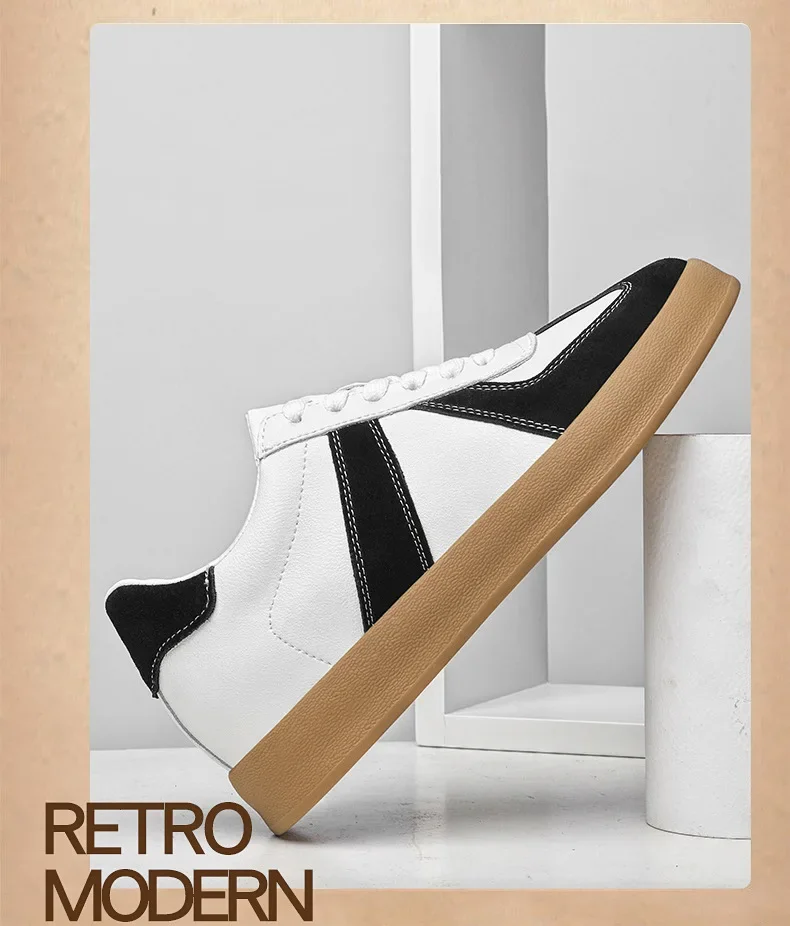 Fall Winter Invisible Heightening Men's Shoes 8cm Leisure Sports Shoes Fashionable Retro Men's Sneakers Breathable Leather - Image 48
