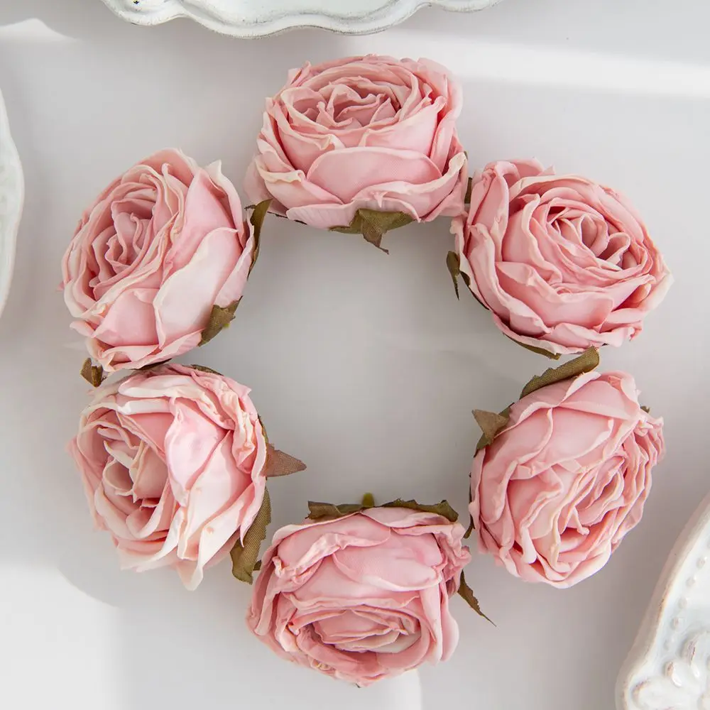 10/20pcs Artificial Flowers Burned Edge Roses Wedding Bridal Bouquets Decor Home Outdoor Garden Festival Party Wreath Diy Gifts - Image 19