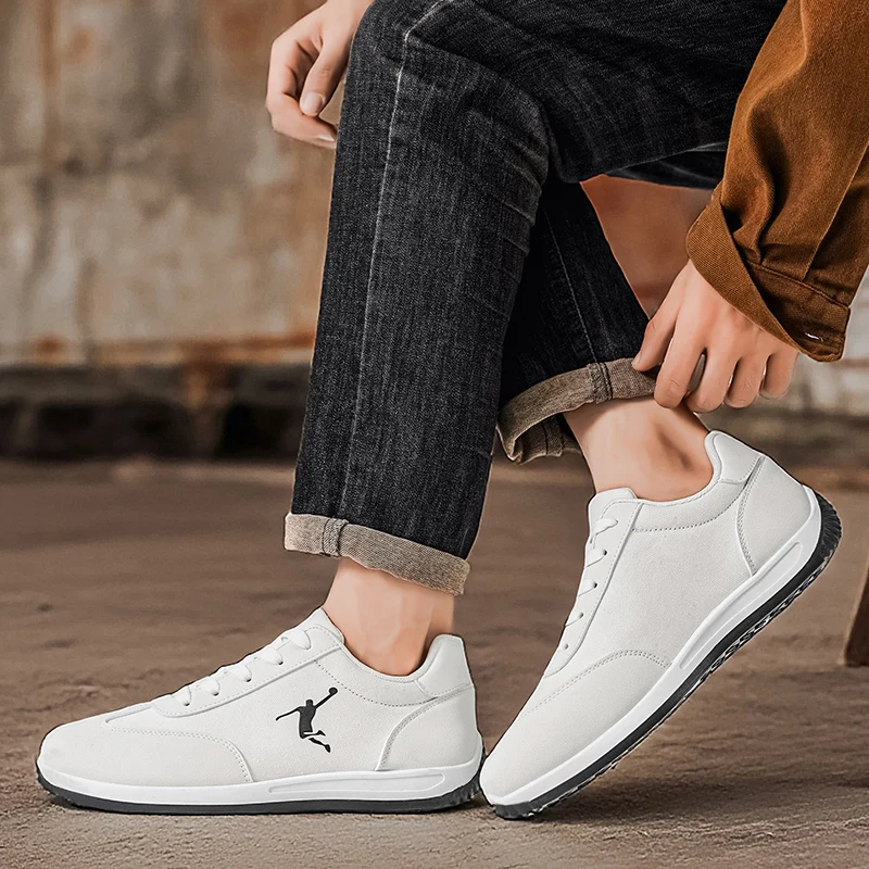 Men's Shoes, Spring and Autumn Trendy Shoes, New Cross-Border Models, White, Black, Red Sports Shoes, Soft-Soled, Breathable, Men's Low-Top Versatile Casual Shoes - Image 4