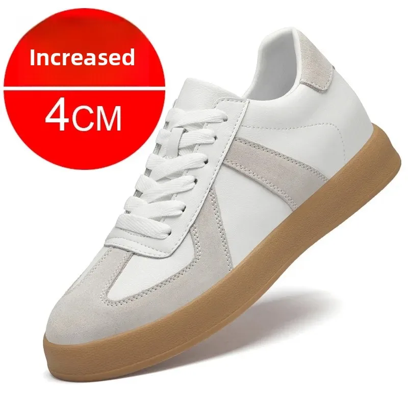 Fall Winter Invisible Heightening Men's Shoes 8cm Leisure Sports Shoes Fashionable Retro Men's Sneakers Breathable Leather - Image 12