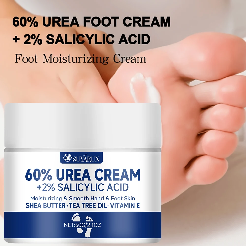 SUYARUN 60% Urea Foot Cream for Cracked Heels & Dry Skin - Intensive Moisturizing Treatment, Callus Remover, Diabetic Foot Care. - Image 11