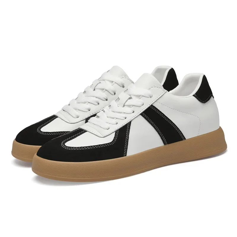 Fall Winter Invisible Heightening Men's Shoes 8cm Leisure Sports Shoes Fashionable Retro Men's Sneakers Breathable Leather - Image 6