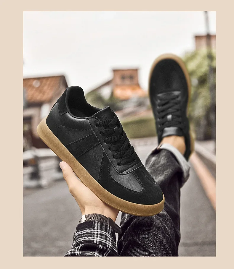 Fall Winter Invisible Heightening Men's Shoes 8cm Leisure Sports Shoes Fashionable Retro Men's Sneakers Breathable Leather - Image 41