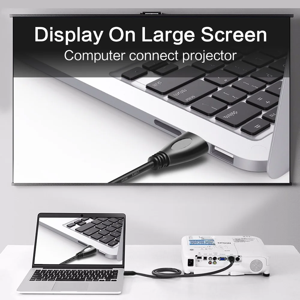 HDMI Cable HDMI to HDMI Cable for Switch PS4 Television TVBox Xbox 360 HD TV Computer Laptop 1.8m 10m Cable HDMI Video Audio - Image 2