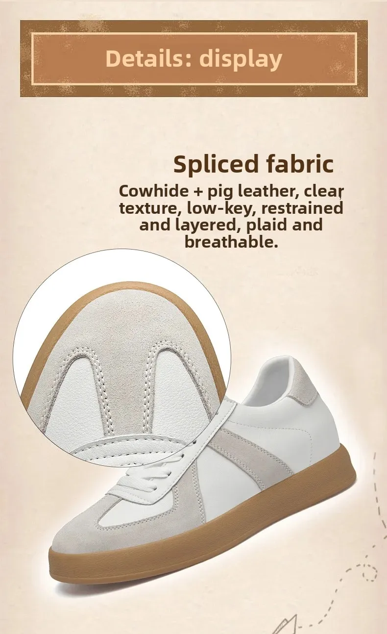 Fall Winter Invisible Heightening Men's Shoes 8cm Leisure Sports Shoes Fashionable Retro Men's Sneakers Breathable Leather - Image 26