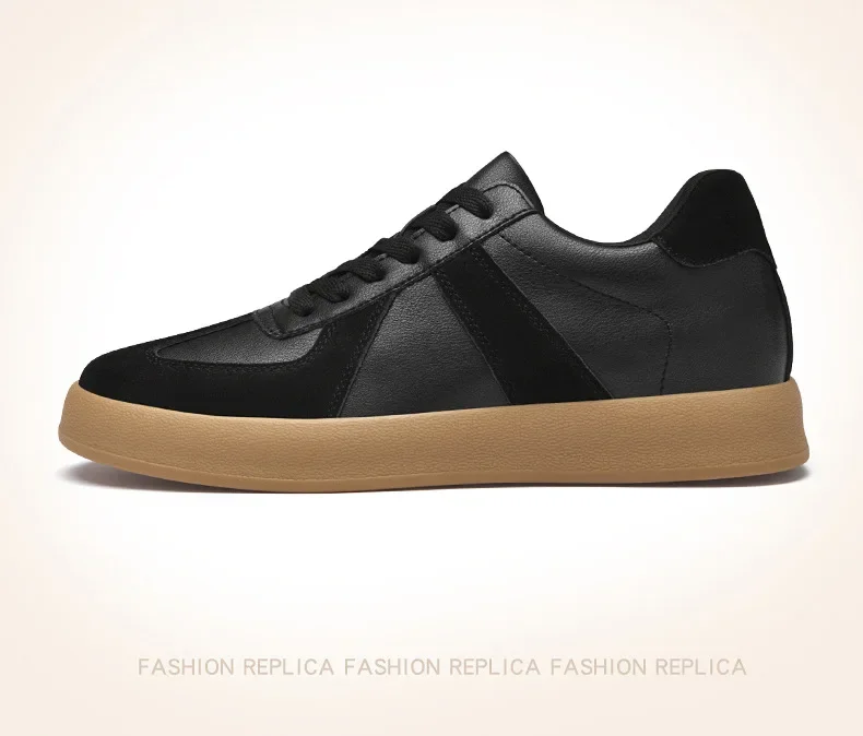 Fall Winter Invisible Heightening Men's Shoes 8cm Leisure Sports Shoes Fashionable Retro Men's Sneakers Breathable Leather - Image 58