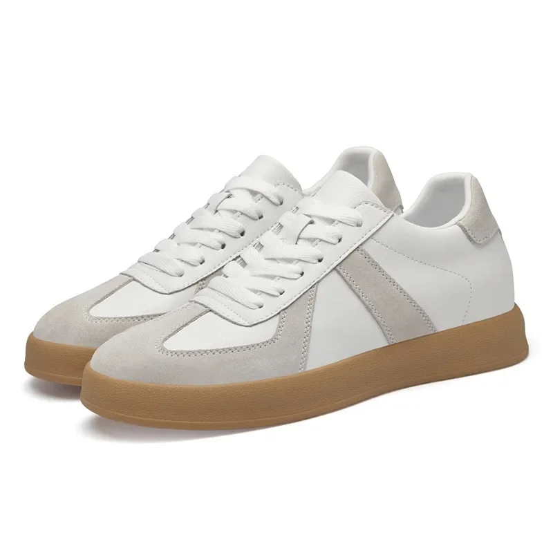 Fall Winter Invisible Heightening Men's Shoes 8cm Leisure Sports Shoes Fashionable Retro Men's Sneakers Breathable Leather - Image 11