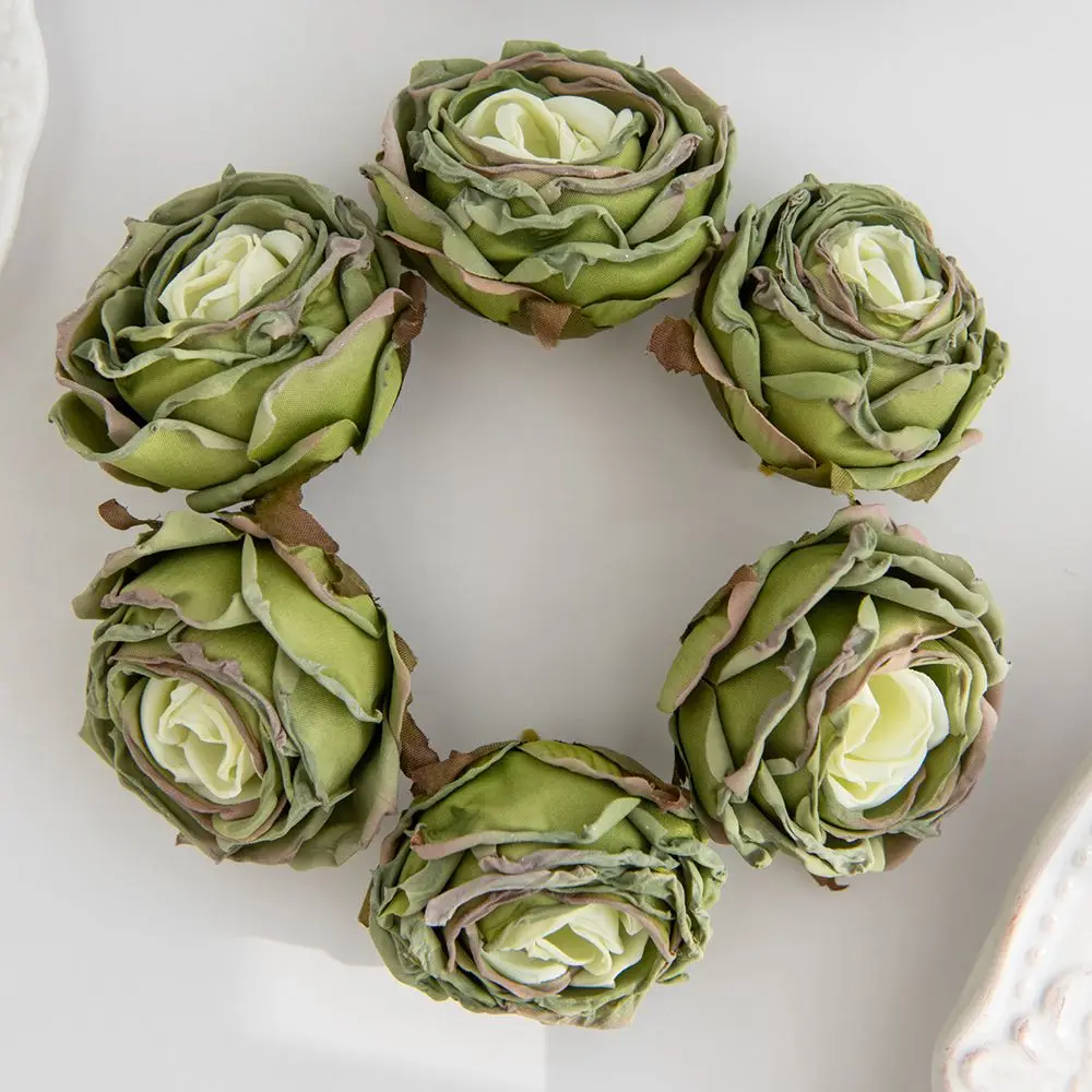 10/20pcs Artificial Flowers Burned Edge Roses Wedding Bridal Bouquets Decor Home Outdoor Garden Festival Party Wreath Diy Gifts - Image 16