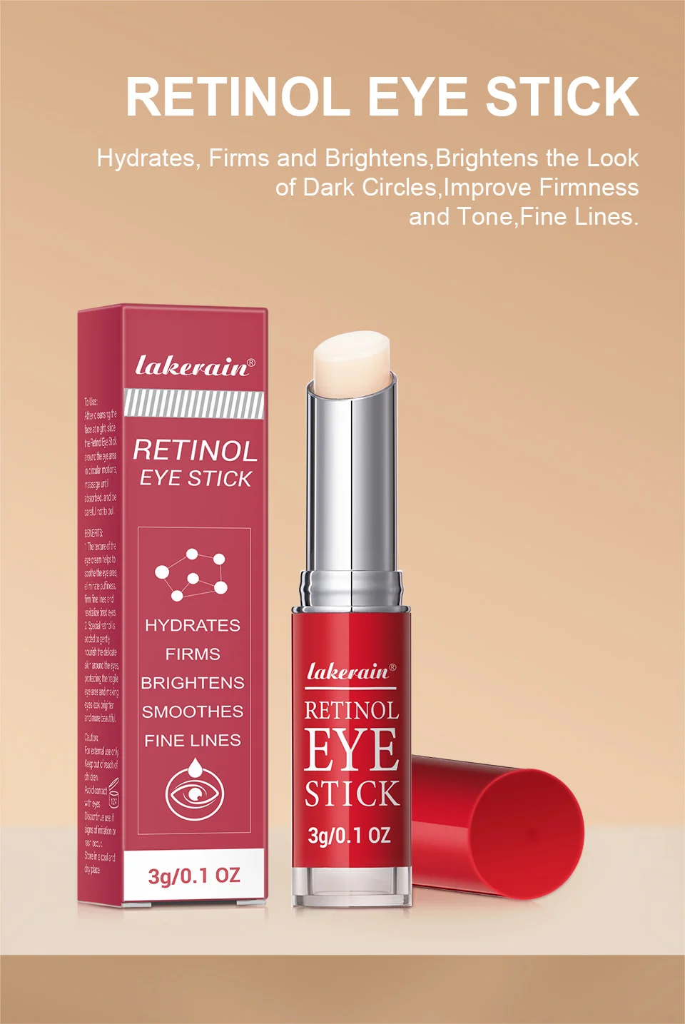 Retinol Eye Cream Lightening Dark Circles Firming Skin Instant Eye Repair Serum Stick for women Women Eyes Care - Image 7