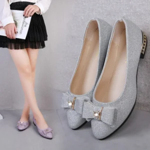 Women Flats Bowknot Single Shoes Female 2024 Spring Autumn Loafers New Fashion Sweet Flat Soft Casual Shoes Zapatos De Mujer