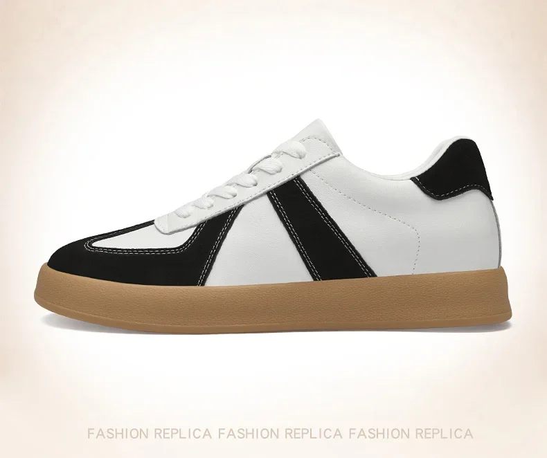 Fall Winter Invisible Heightening Men's Shoes 8cm Leisure Sports Shoes Fashionable Retro Men's Sneakers Breathable Leather - Image 56