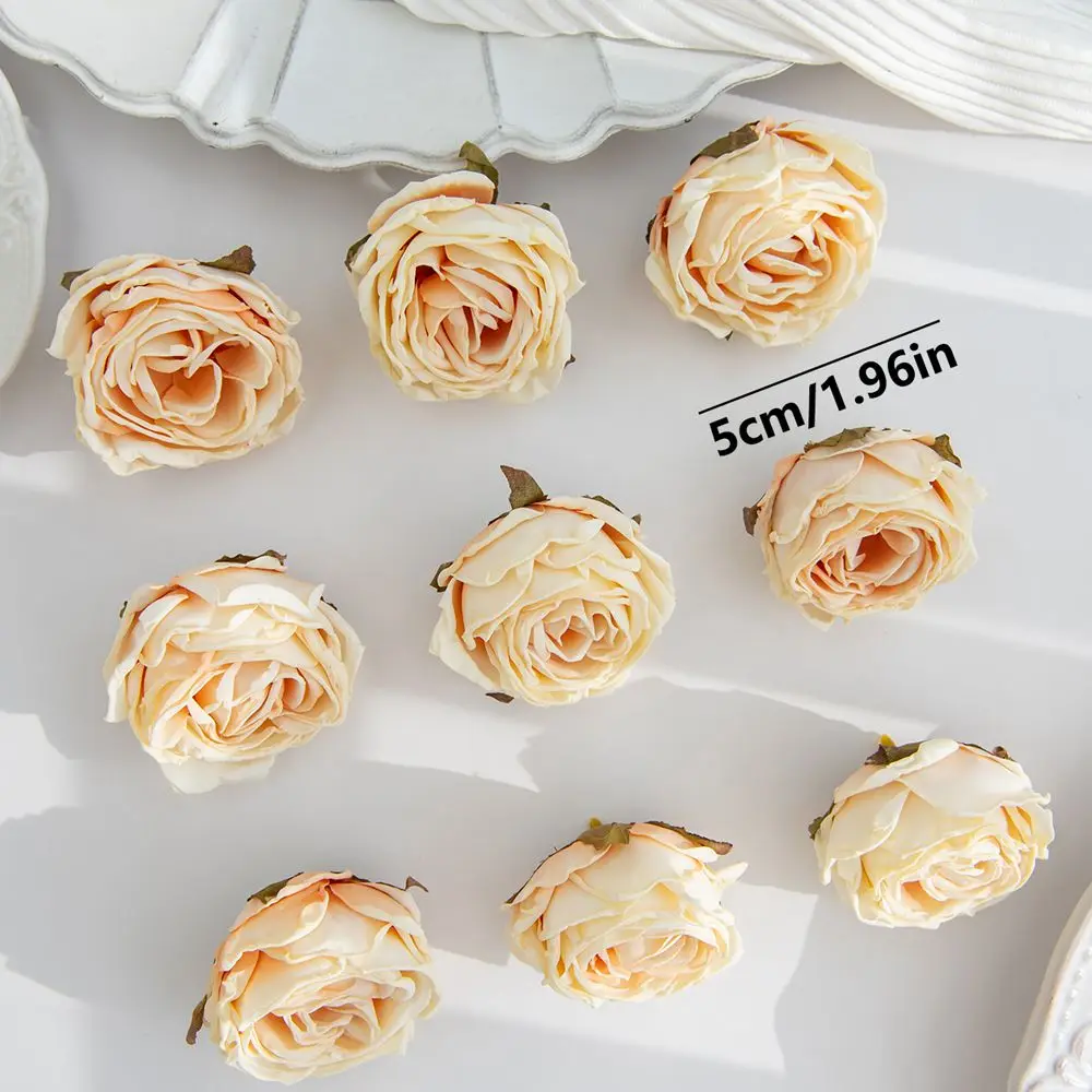 10/20pcs Artificial Flowers Burned Edge Roses Wedding Bridal Bouquets Decor Home Outdoor Garden Festival Party Wreath Diy Gifts - Image 40