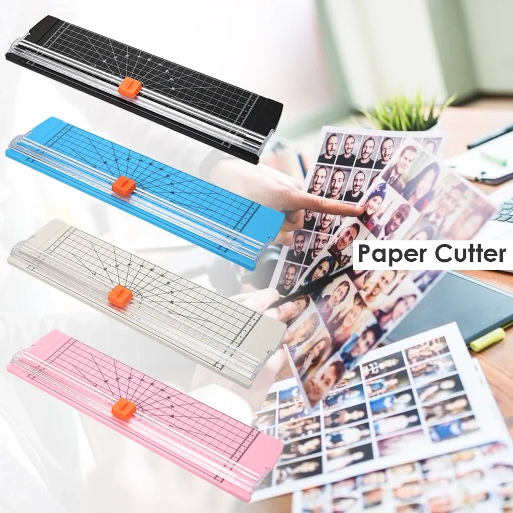 Office A4 A5 Guillotine Paper Cutter with Automatic Security Safe Guard for Coupon Craft Paper Lightweight Cutting Mat Machine - Image 2